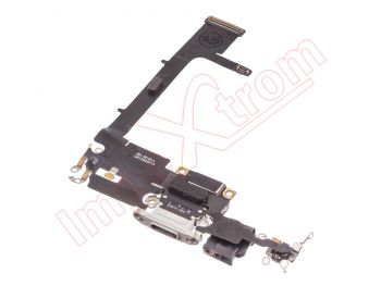 cable flex con conector de carga blanco / plateado premium para iPhone 11 pro, a2215 con chip. Calidad PREMIUM